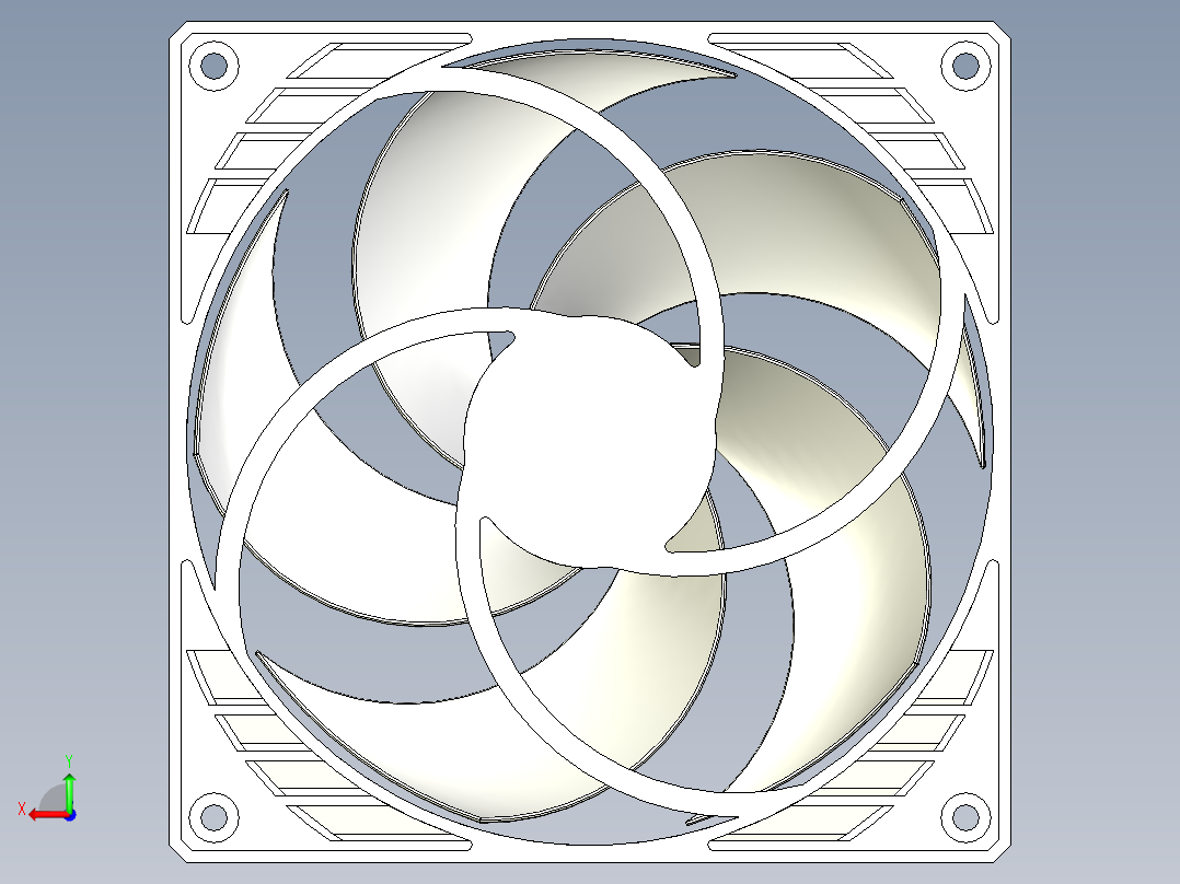 Arctic P14 140mm风扇后视图