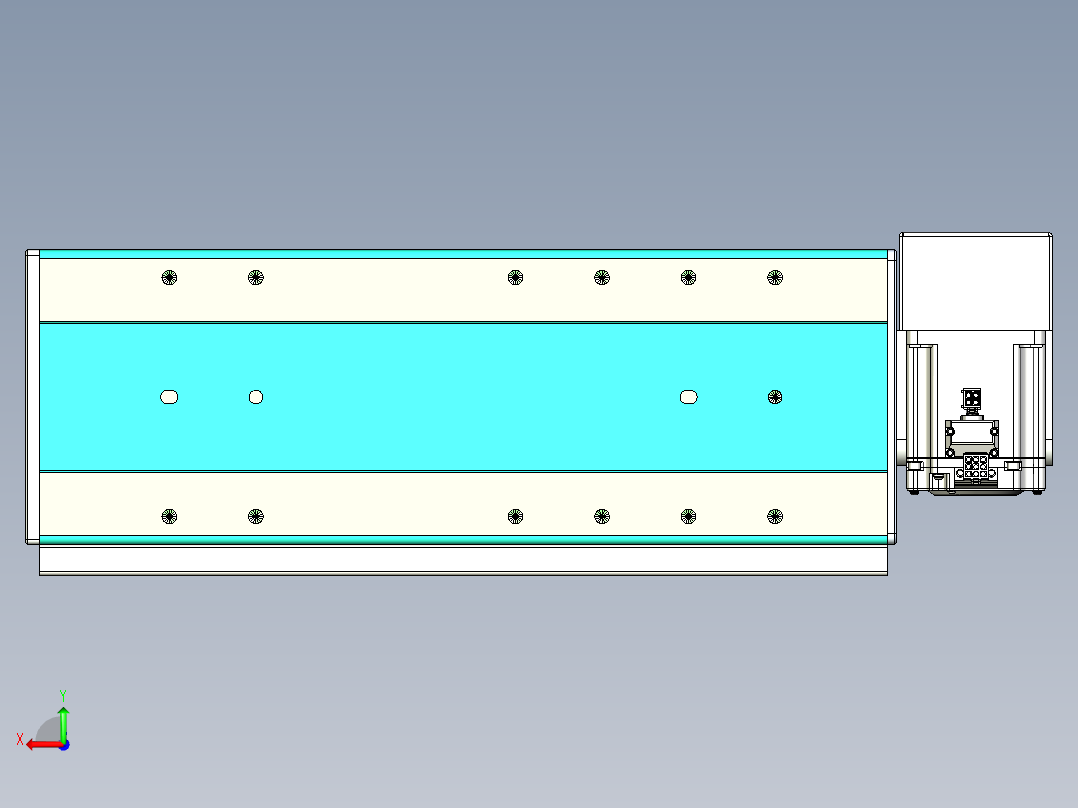 威洛博VBC同步带传动一无尘环境VBC17-L45-S200-BRD-ZP75-C3后视图