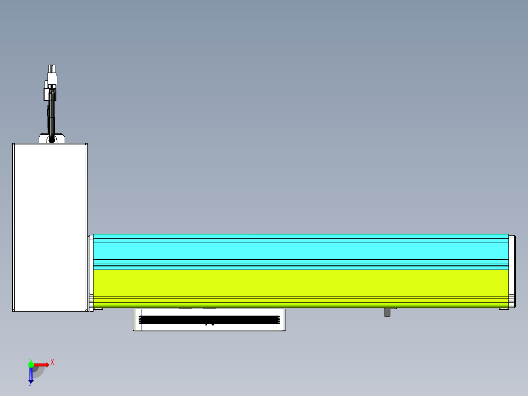 威洛博VBC同步带传动一无尘环境VBC17-L45-S200-BRD-ZP75-C3俯视图