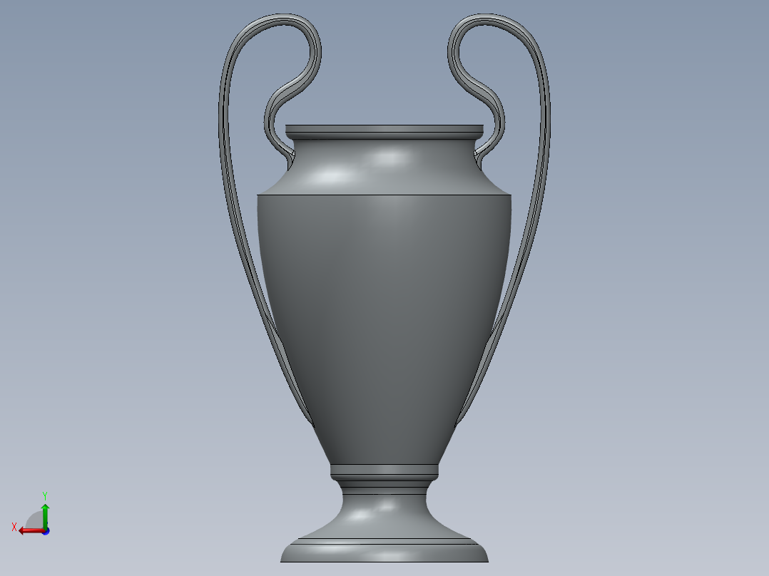 欧洲冠军联赛奖杯3后视图