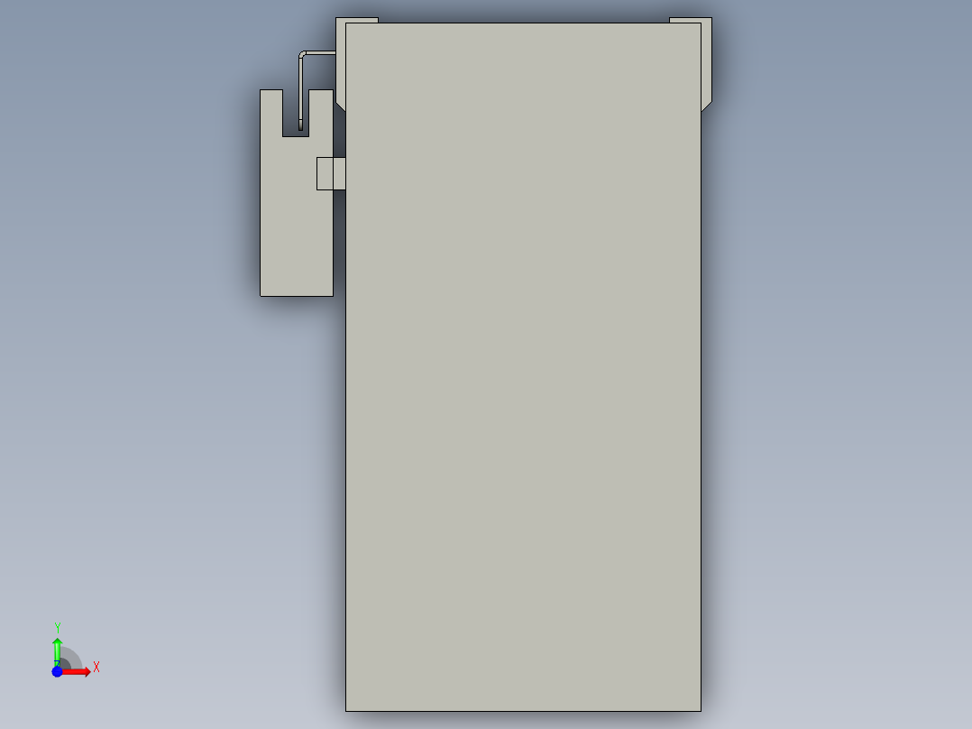 直线模组LHA6-S250-D-100W(16丝杆)设计图纸前视图