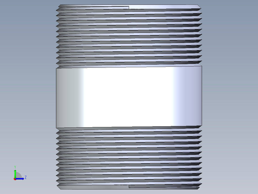 聚氯乙烯配件33-Sch80_Nipple_MPTxMPT_861-253_2in x 3in左视图