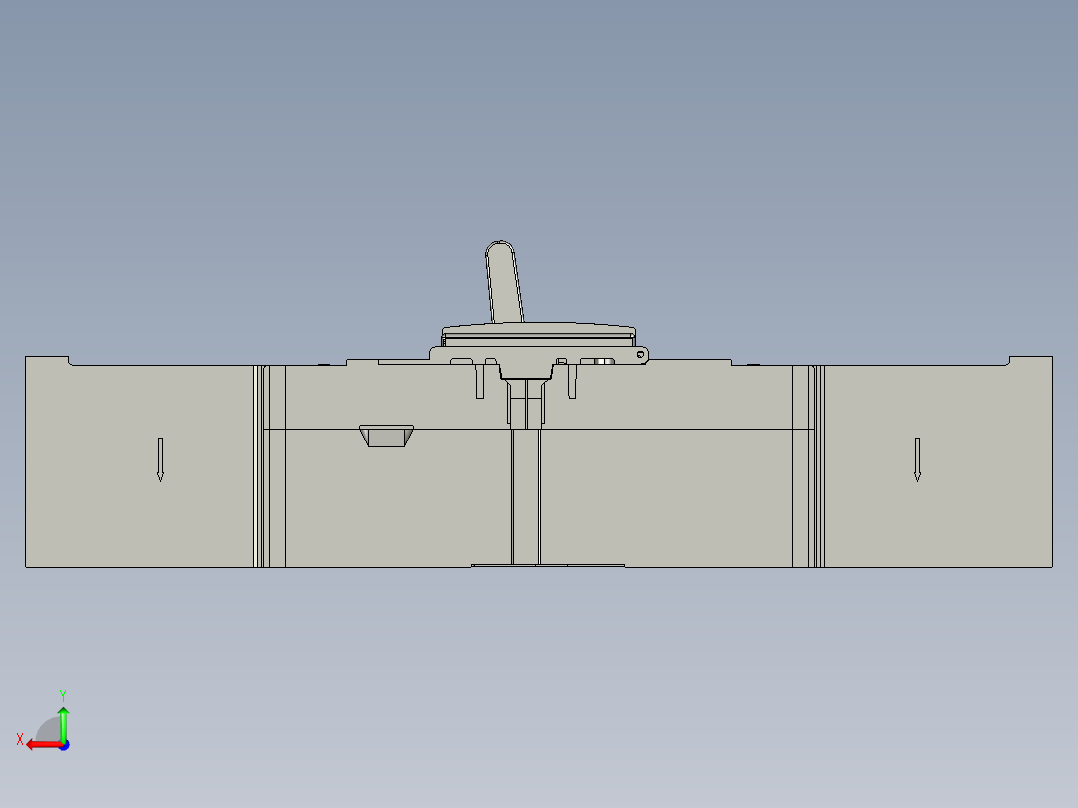断路器GM8-400-4P短飞弧后视图