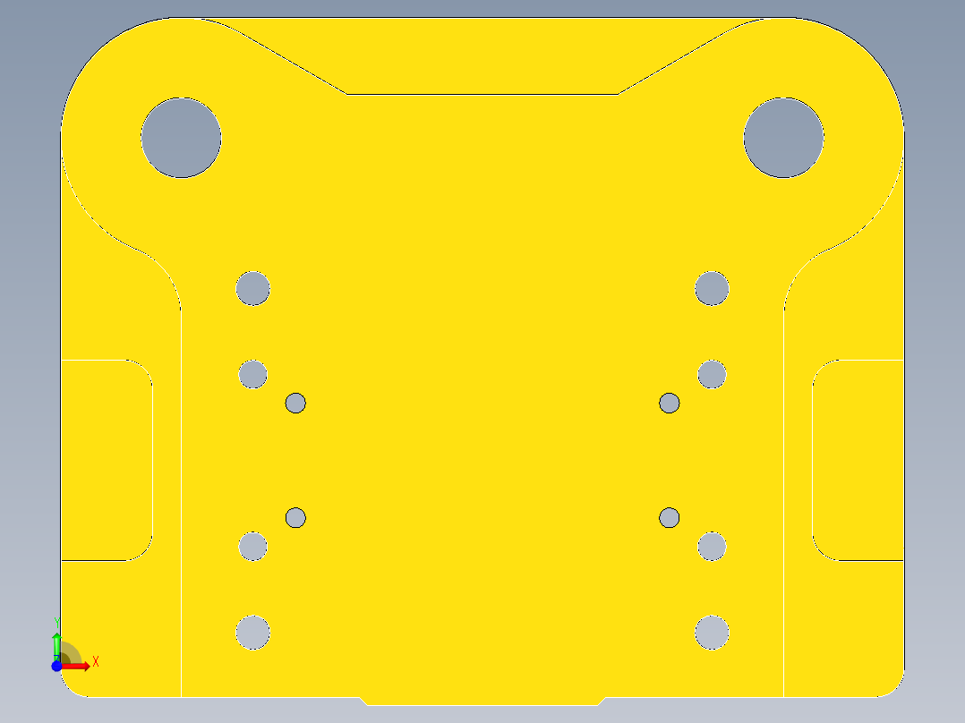 对讲机接口板冲压模具（CAD图+UG图）前视图