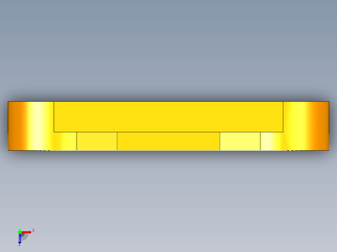 对讲机接口板冲压模具（CAD图+UG图）俯视图