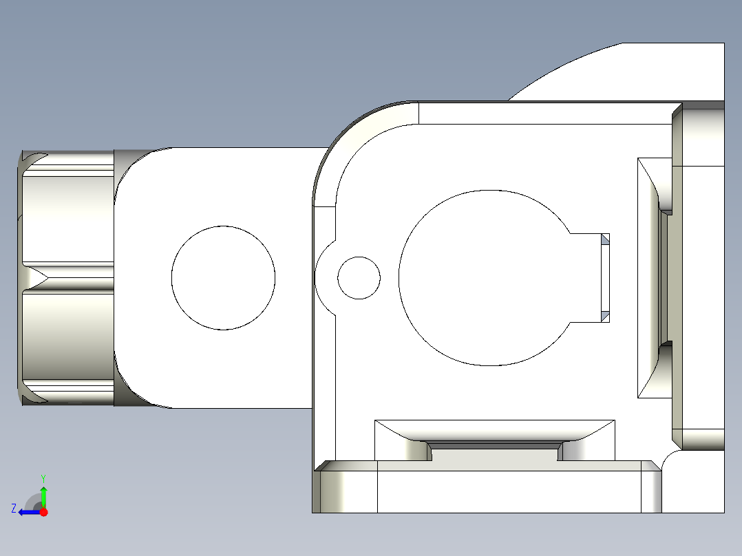 基恩士SJ-H132A_kc图纸模型右视图
