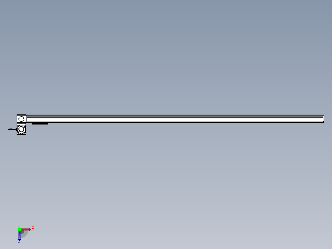 威洛博VBC同步带传动一无尘环境VBC14-L45-S2650-BLU-ZP75-C3俯视图