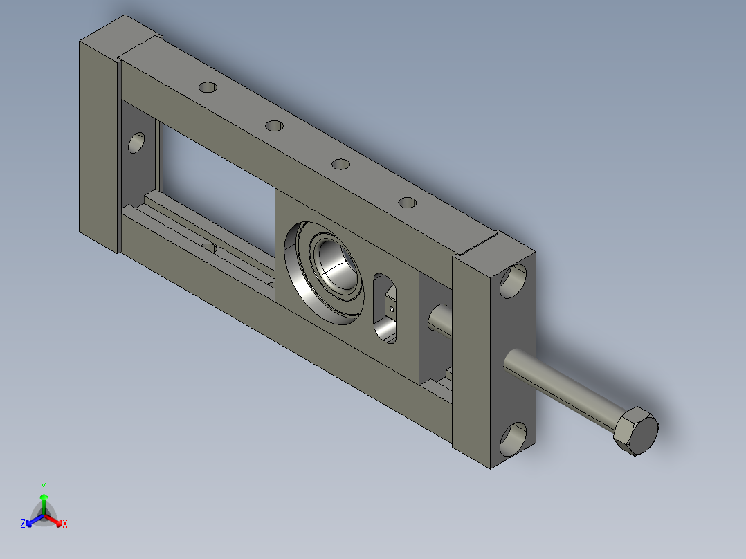 传送带张紧构件模型图723185==15正等轴测图