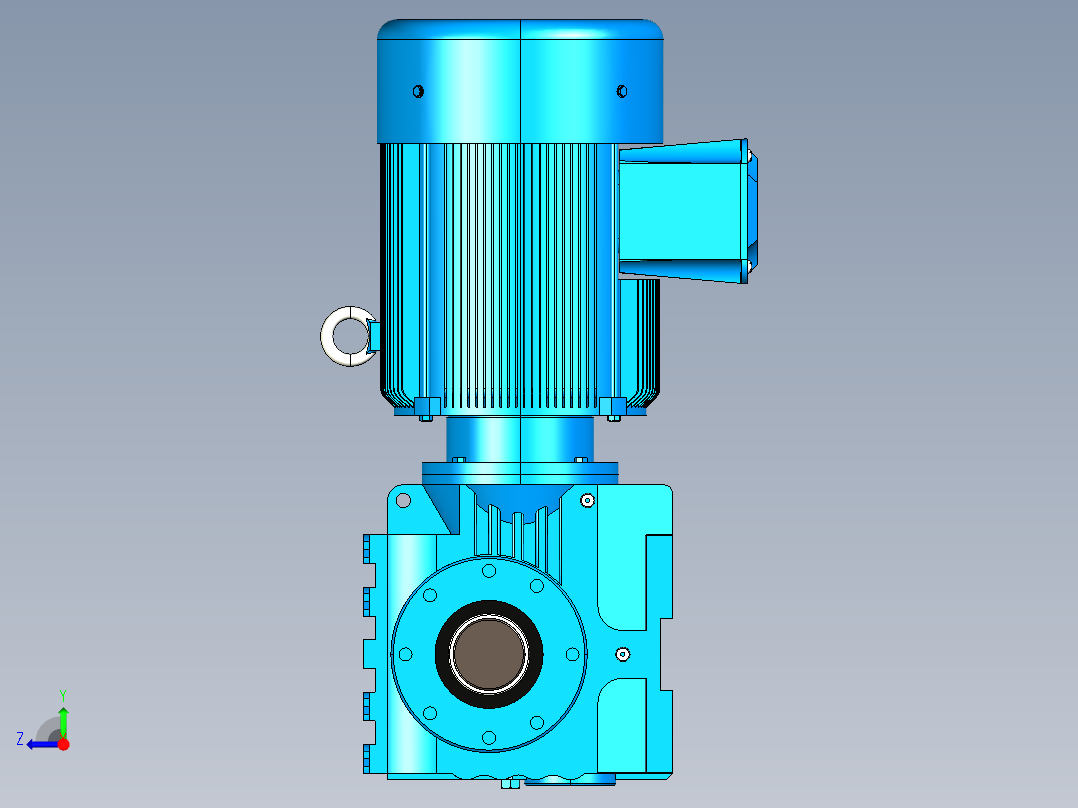 自动化剖竹机的设计UG三维+说明书右视图