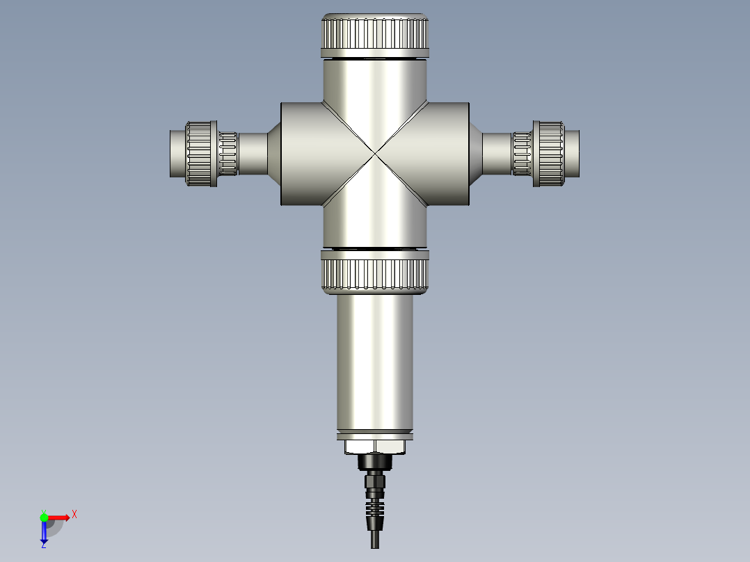 通用流量组件40mm俯视图