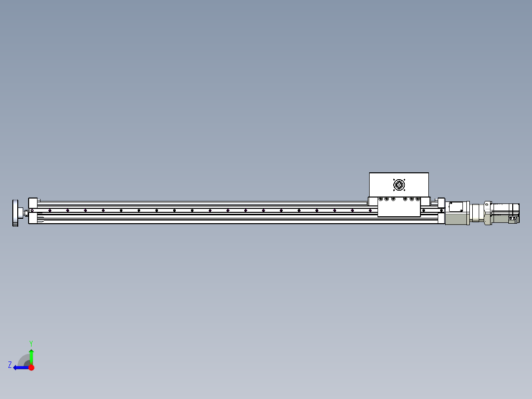 威洛博直线电机模组EB6ZR-L140-S1080-LZ575K-Z575K-MS3右视图