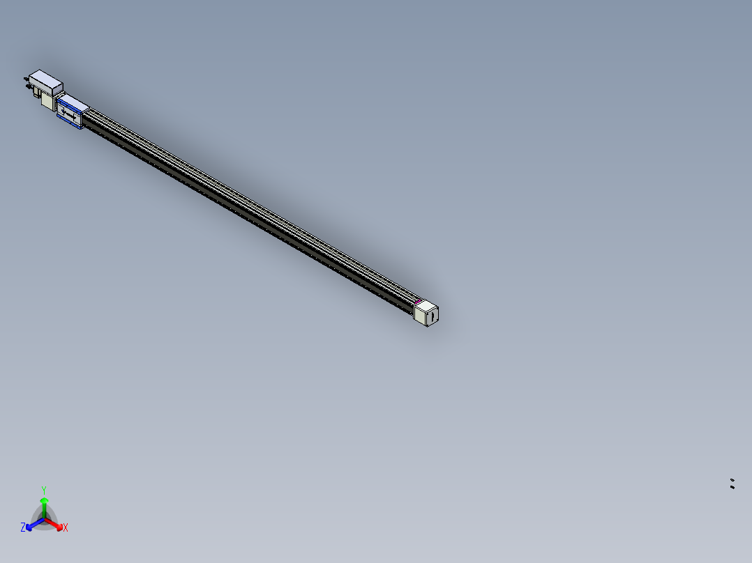 威洛博LB.GB同步带传动--欧规系列GB8-L96-S2550-BR-P40正等轴测图