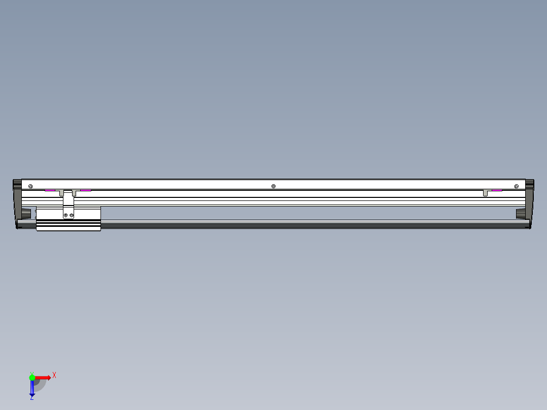 威洛博VL系列3d模型模组VL17E1Y-S700俯视图