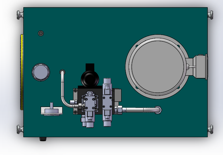 一种单作用液压站三维模型