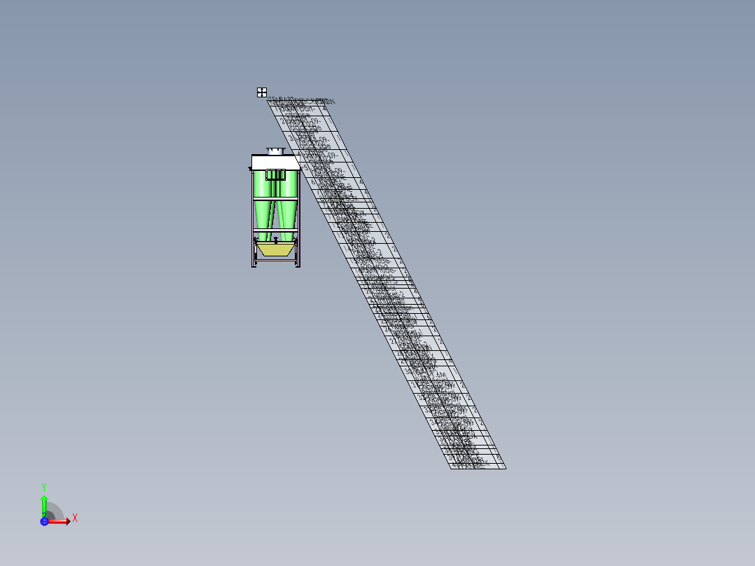 10马力旋风分离器前视图
