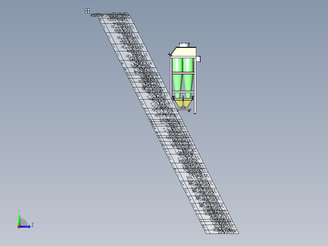10马力旋风分离器左视图