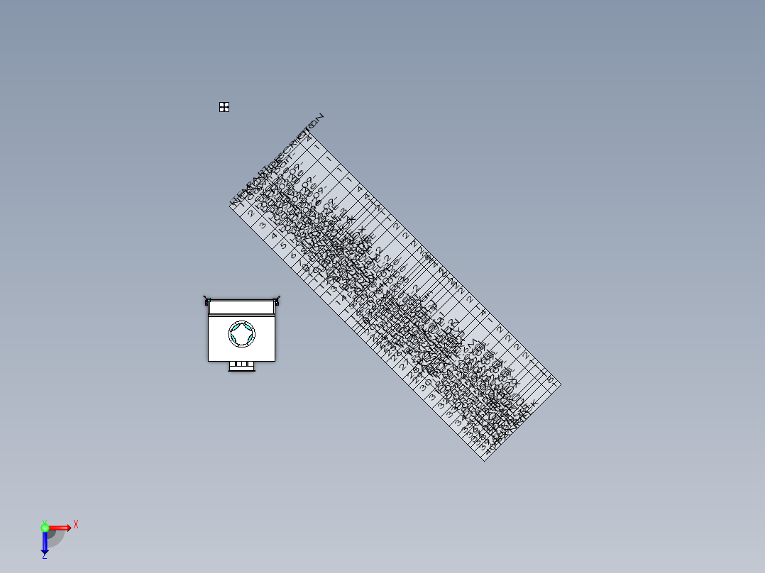 10马力旋风分离器俯视图