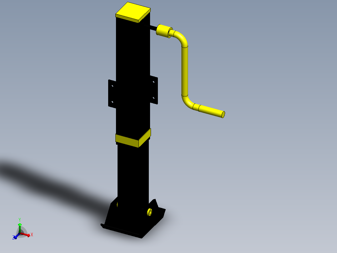 手摇式升降支腿模型443018==10