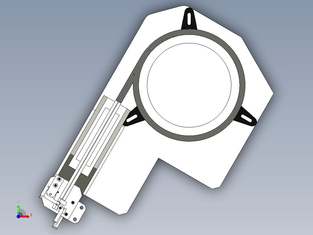 盖帽上料振动盘前视图