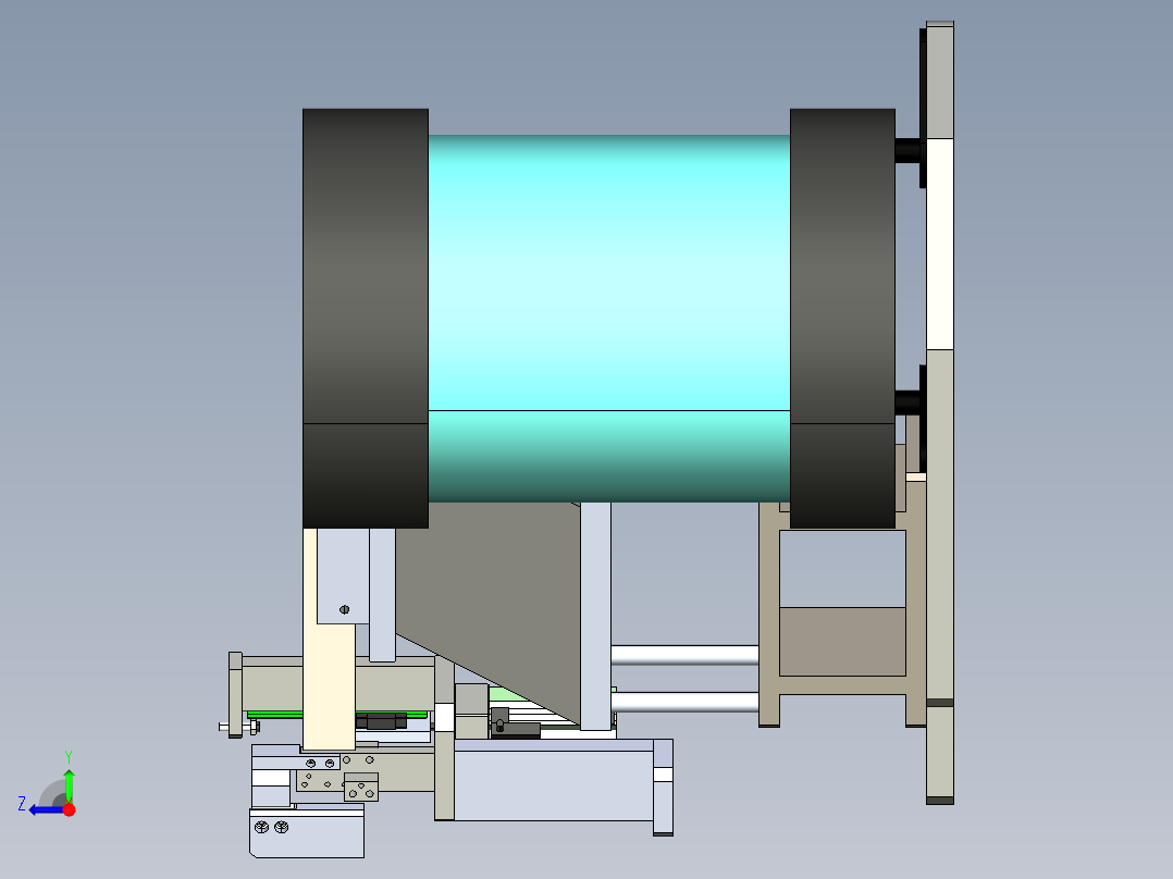 盖帽上料振动盘右视图