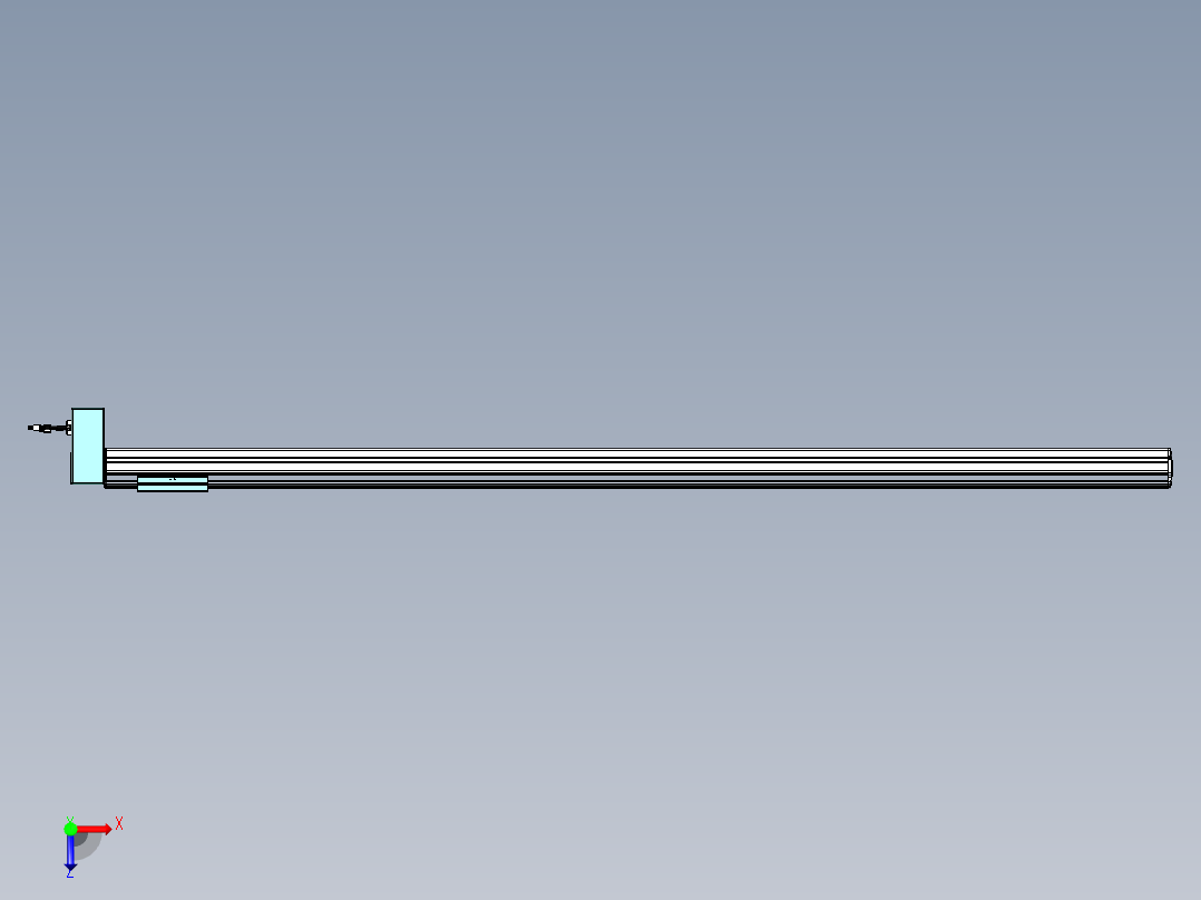 威洛博VBF同步带传动一般环境VBF14-L45-S1850-BRD-ZP40-C3俯视图