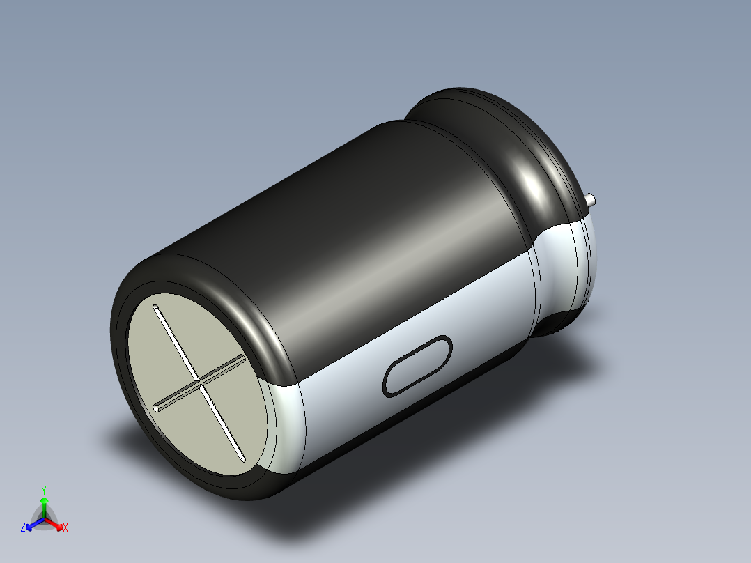 无源元件封装-CAP_RAD_D12.5x20_POL_BK