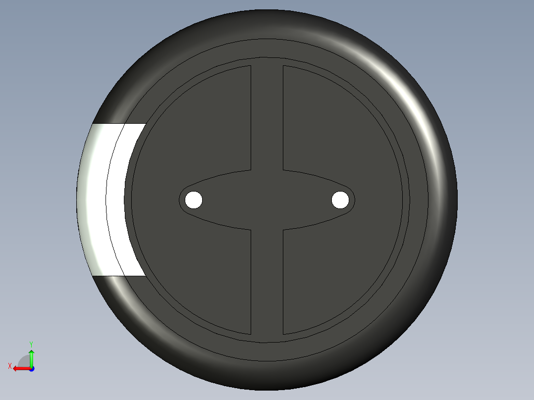 无源元件封装-CAP_RAD_D12.5x20_POL_BK后视图