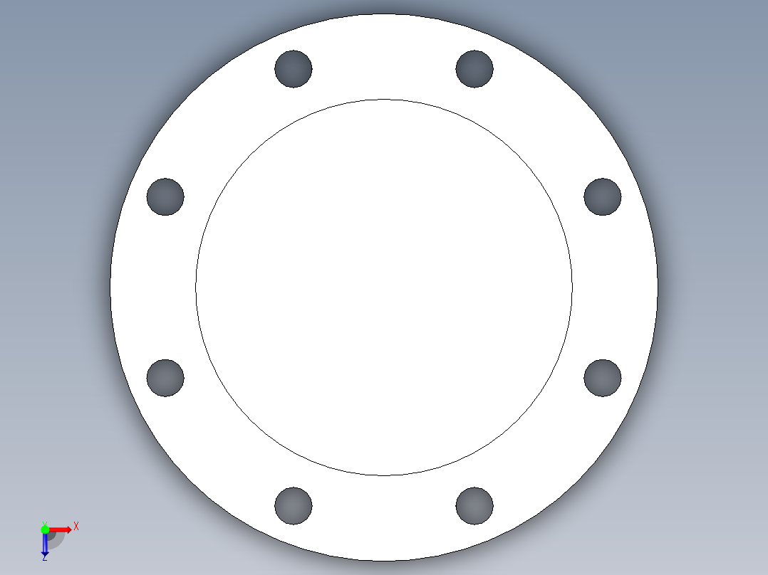 聚氯乙烯配件25-Sch80_Blind Flange_853-060_6in俯视图