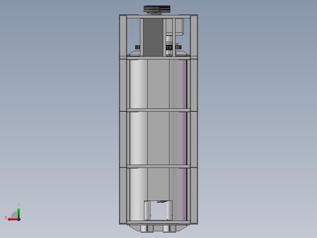 卧式干料饲料搅拌机设计【含三维图】后视图
