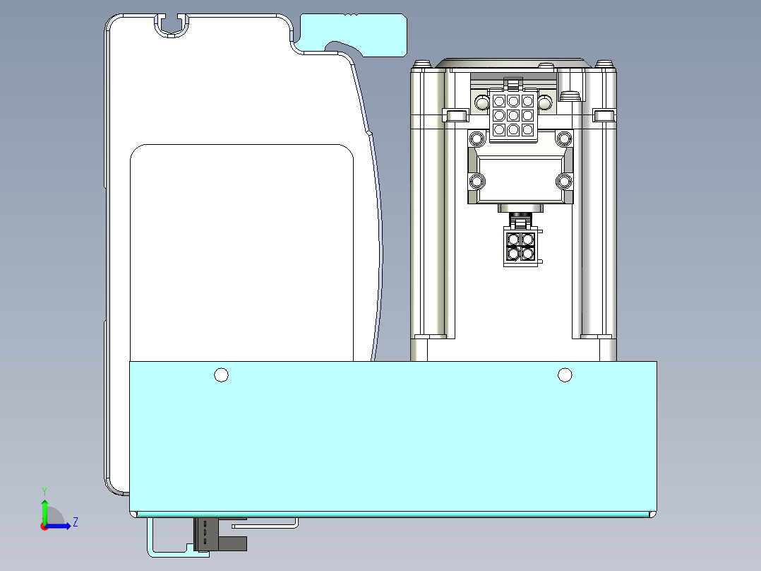 威洛博VBF同步带传动一般环境VBF14-L45-S750-BLU-ZP40-C3左视图