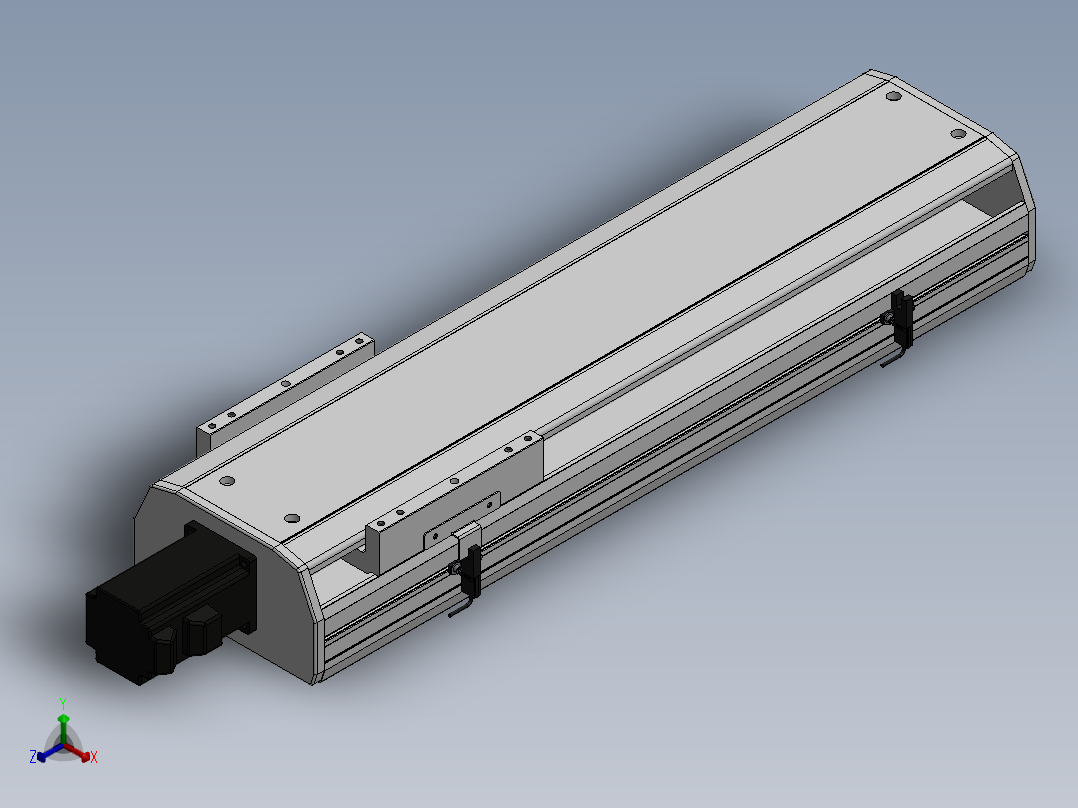 精密模组MY170-T10-400L-BC-P40B-C4-C正等轴测图