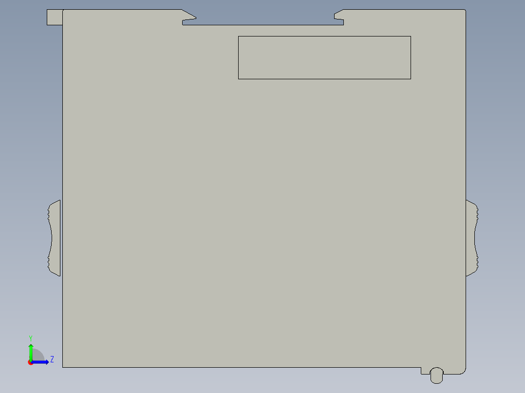 基恩士KV-AD40_kc图纸模型左视图