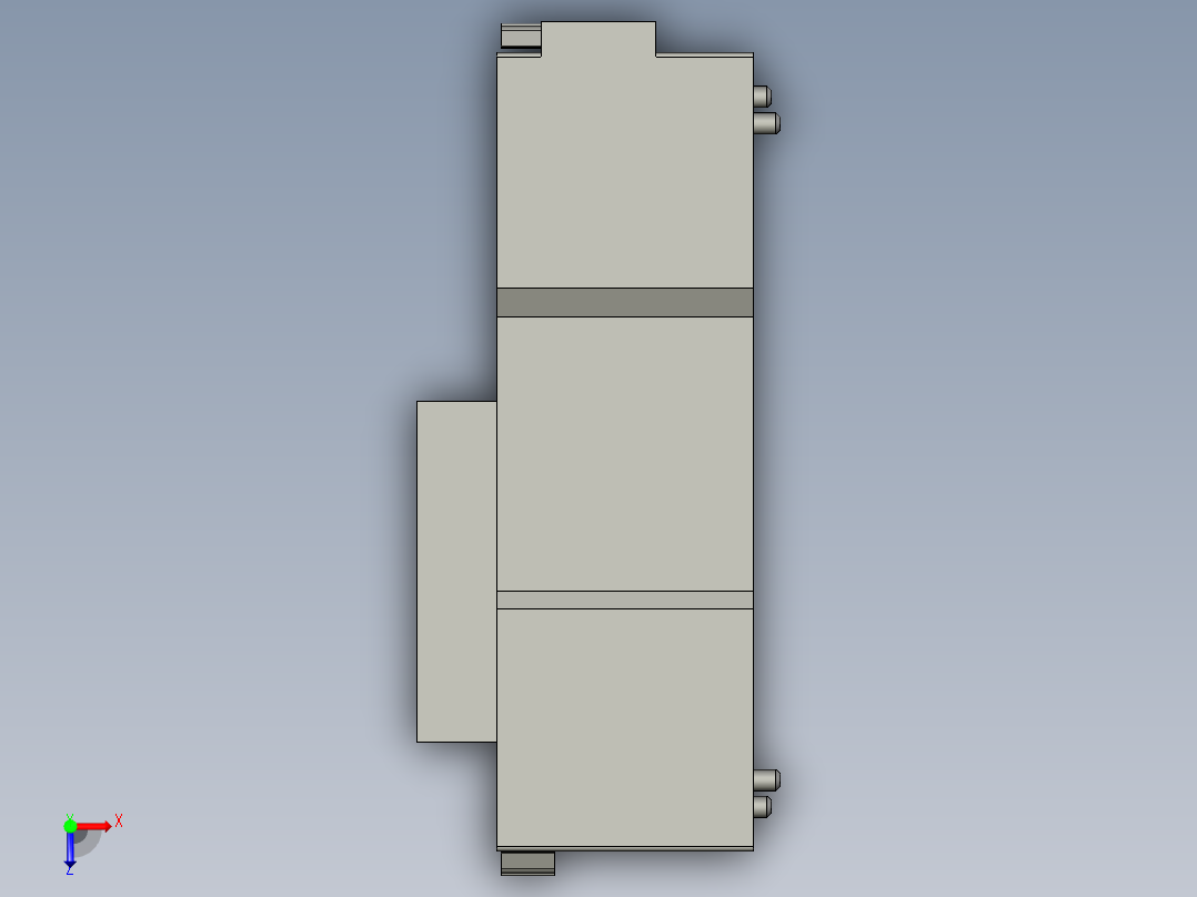 基恩士KV-AD40_kc图纸模型俯视图