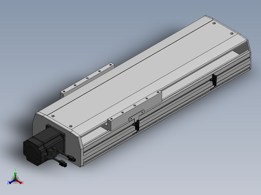 精密模组MY220-T10-350L-BC-P75B-C4-C正等轴测图