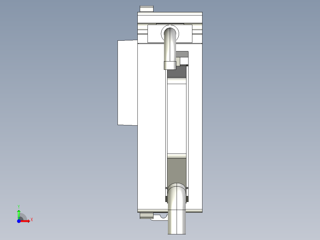 基恩士KV-H20S_kc图纸模型前视图