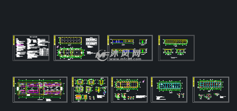 矿区厂房配电室建筑结构及电缆布置图