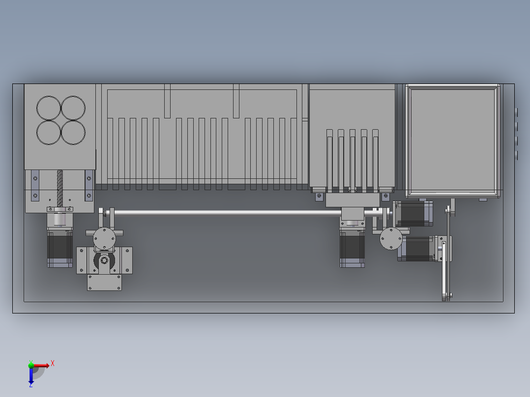 智能鞋柜俯视图