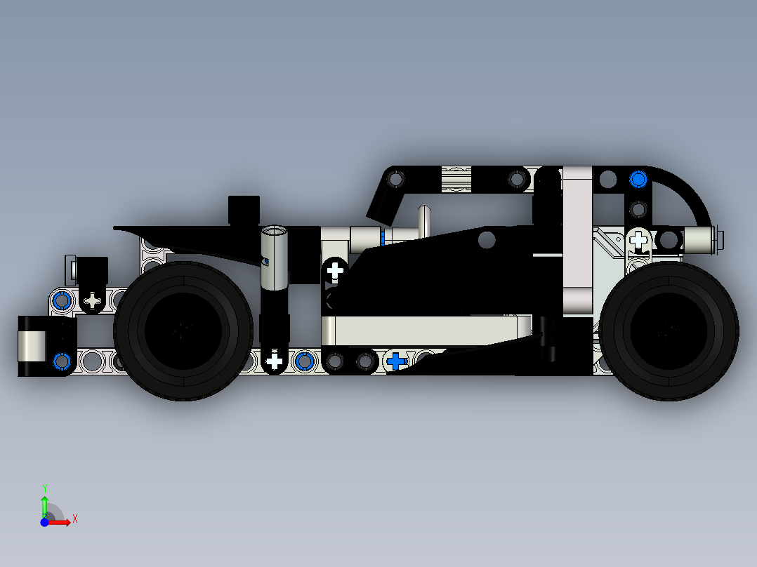 lego-technic-42046-getaway-racer.1-乐高玩具赛车前视图