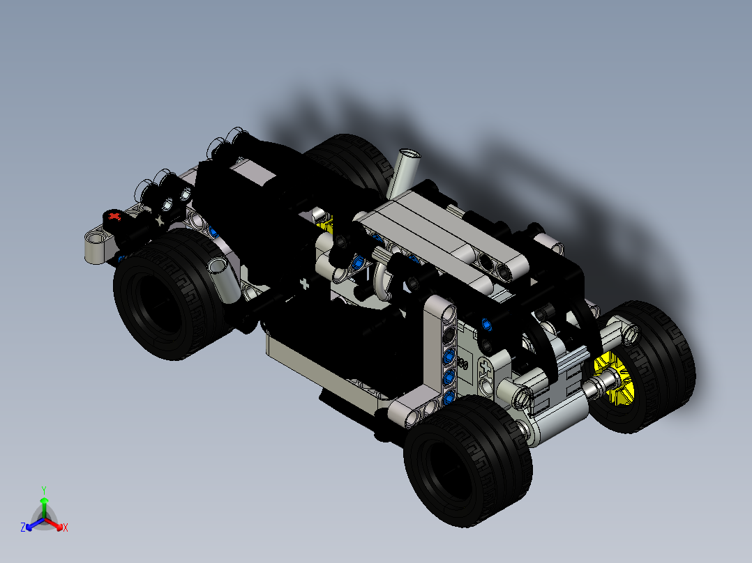 lego-technic-42046-getaway-racer.1-乐高玩具赛车正等轴测图