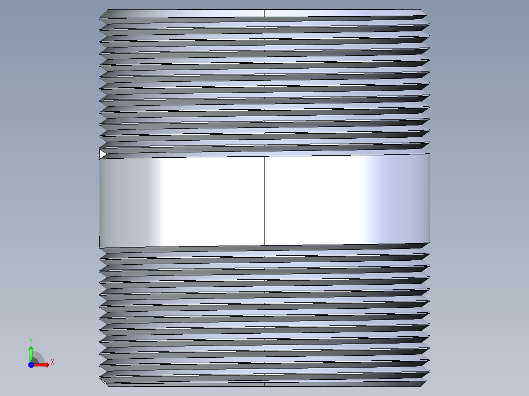 CPVC管件33-Sch80_Nipple_MPTxMPT_9861-341_3in x 4in前视图