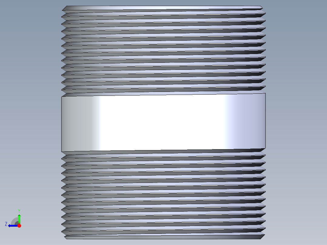 CPVC管件33-Sch80_Nipple_MPTxMPT_9861-341_3in x 4in右视图