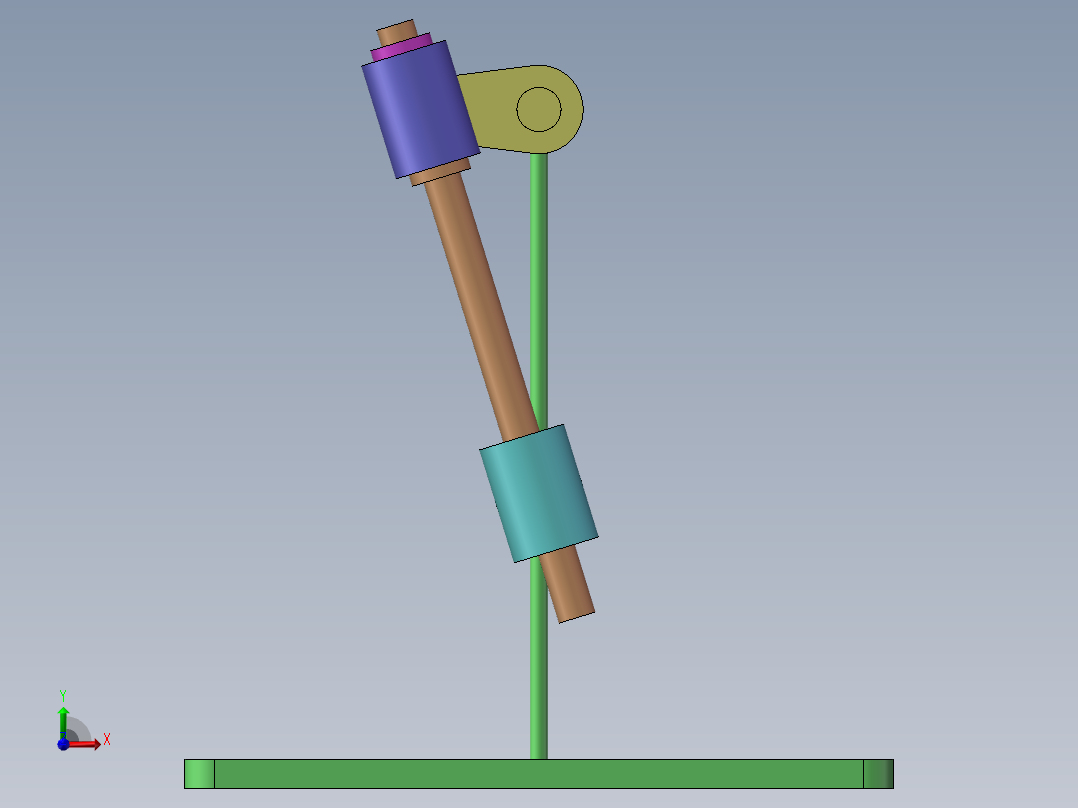 四连杆机构前视图