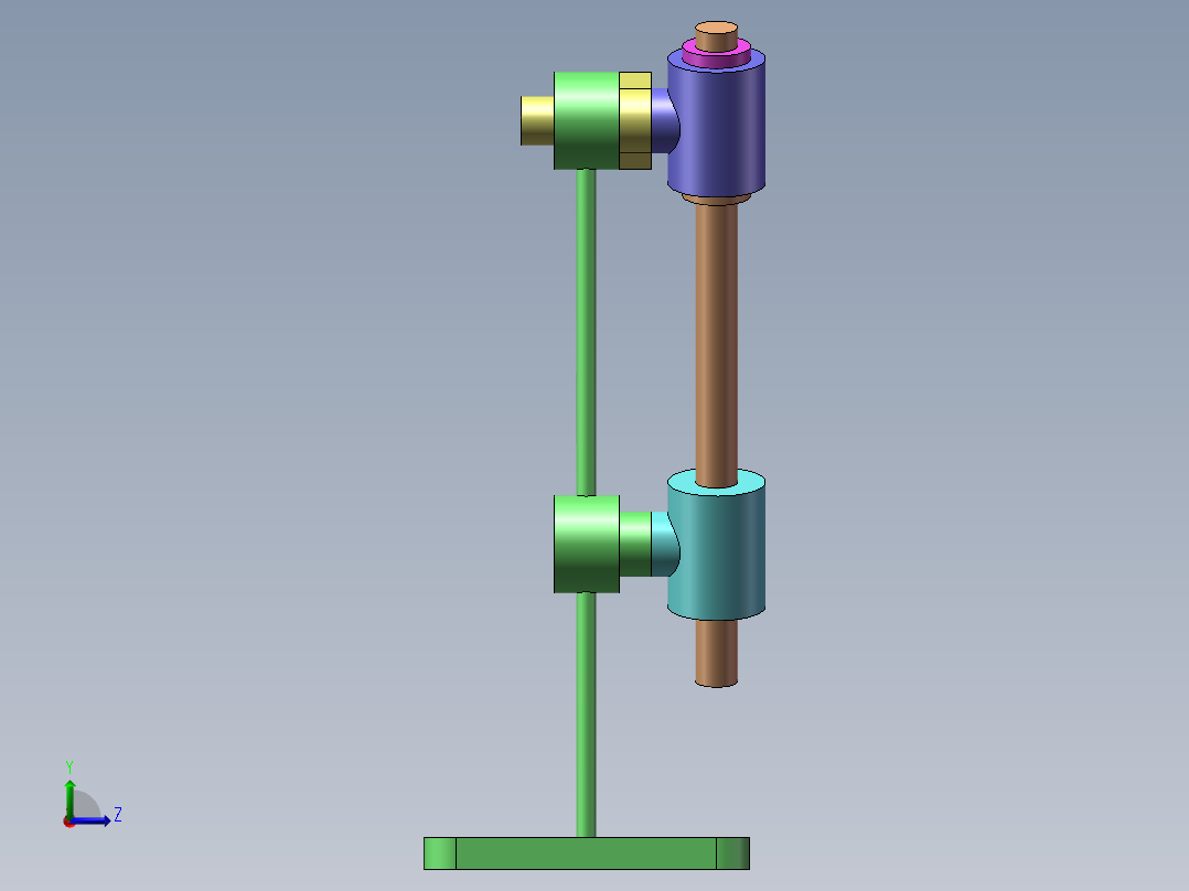 四连杆机构左视图