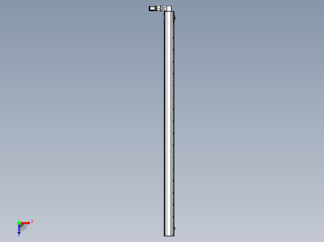 同步带滑台-半封闭B17-L100-S3500-L-P75-D3-N3俯视图