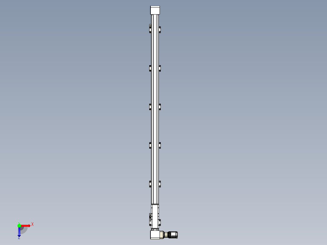 同步带滑台-欧规B8-L176-S1950-L-ZP40-D3-N5俯视图