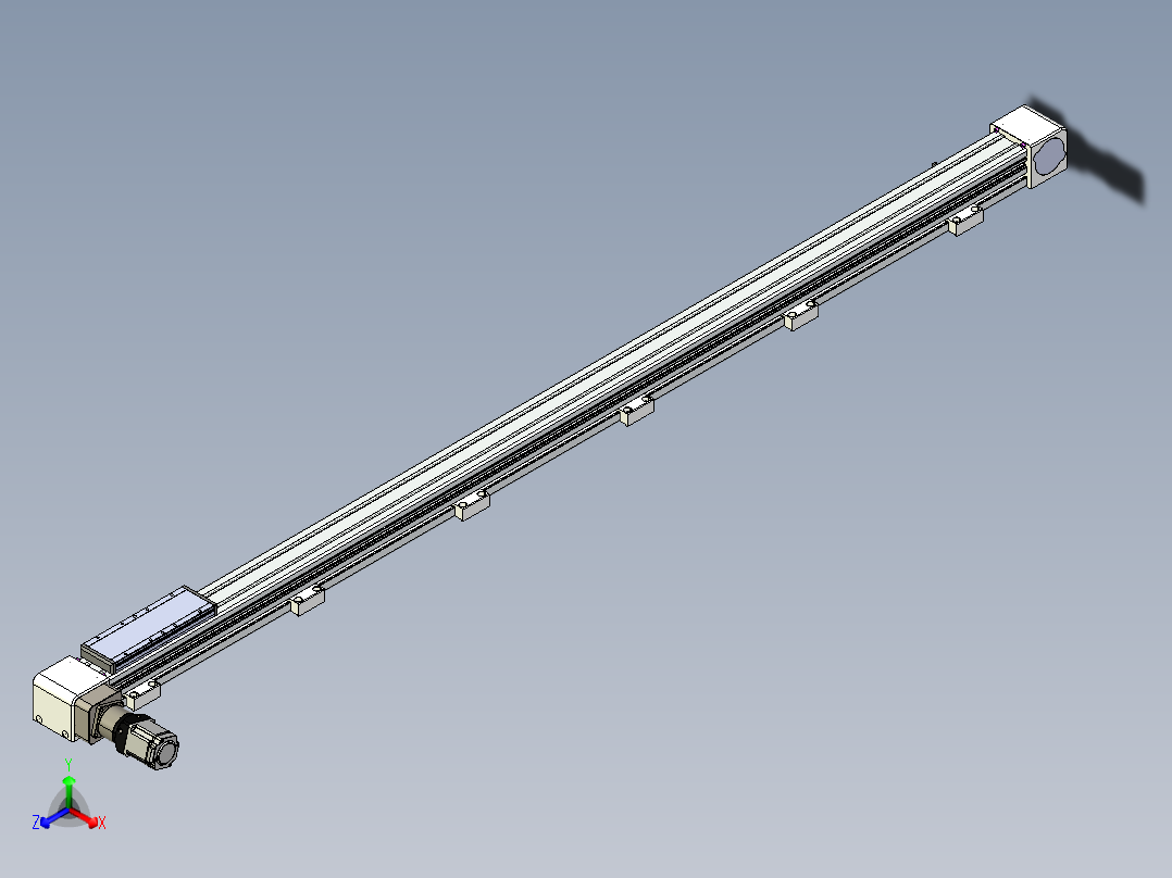 同步带滑台-欧规B8-L176-S1950-L-ZP40-D3-N5正等轴测图