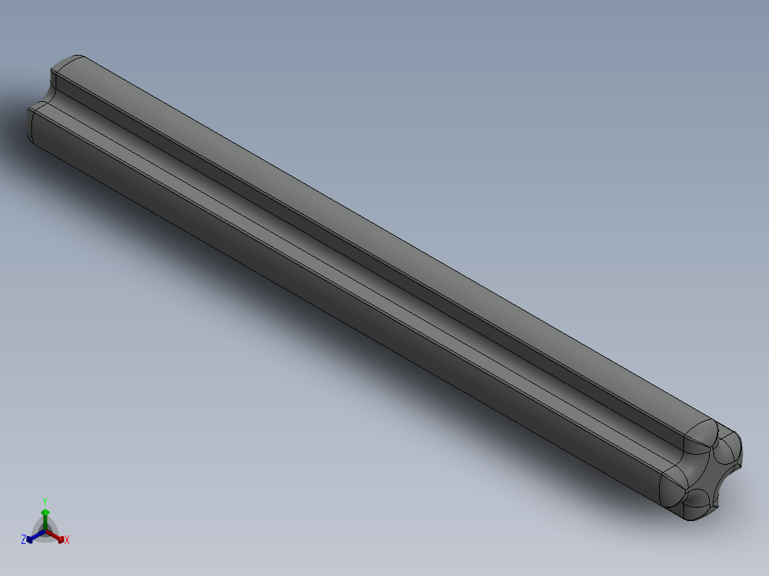 乐高机械组车桥-32073 OldGray Technic Axle 5正等轴测图