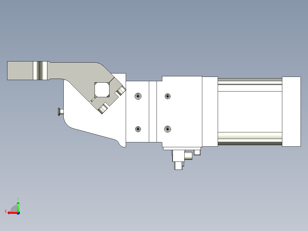 德克斯TUNKERS气缸数模V2 63.1 A12 T12 45~105_GRAD后视图