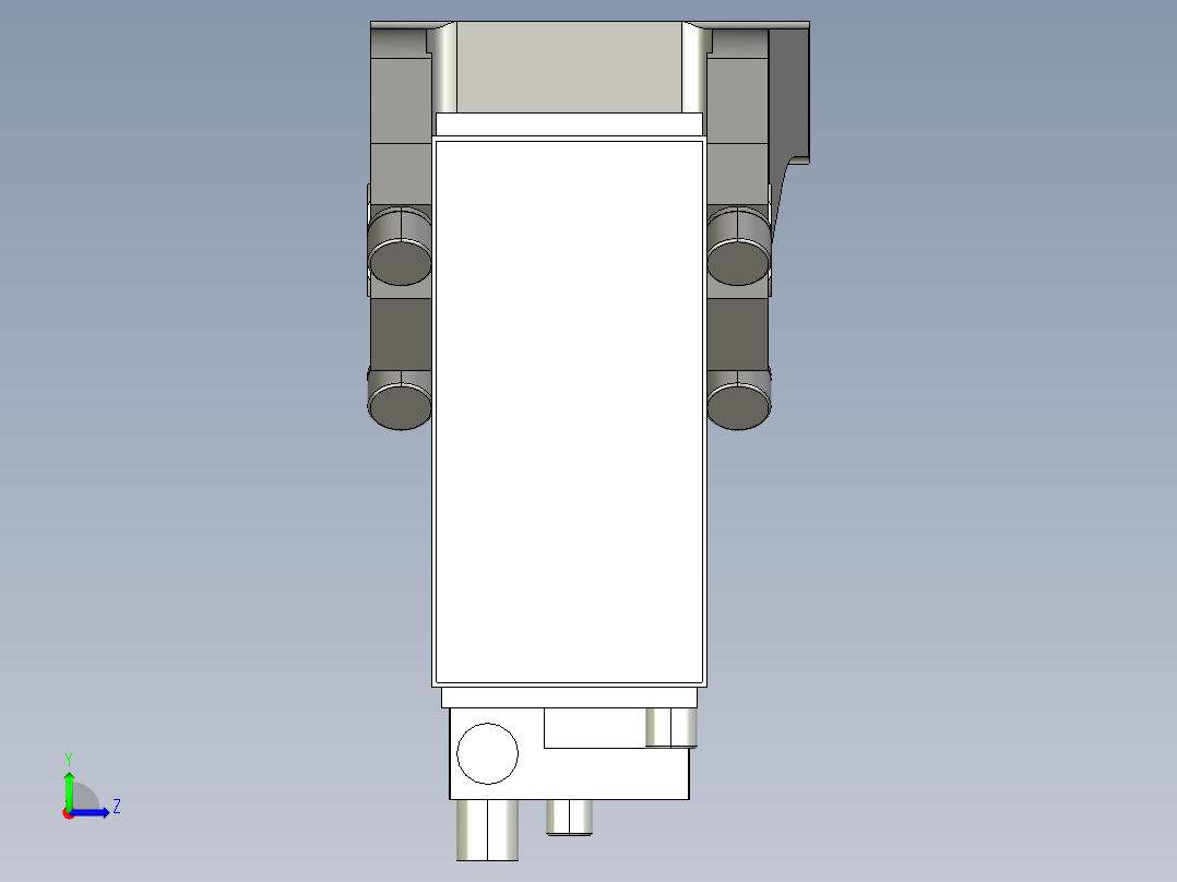 德克斯TUNKERS气缸数模V2 63.1 A12 T12 45~105_GRAD左视图