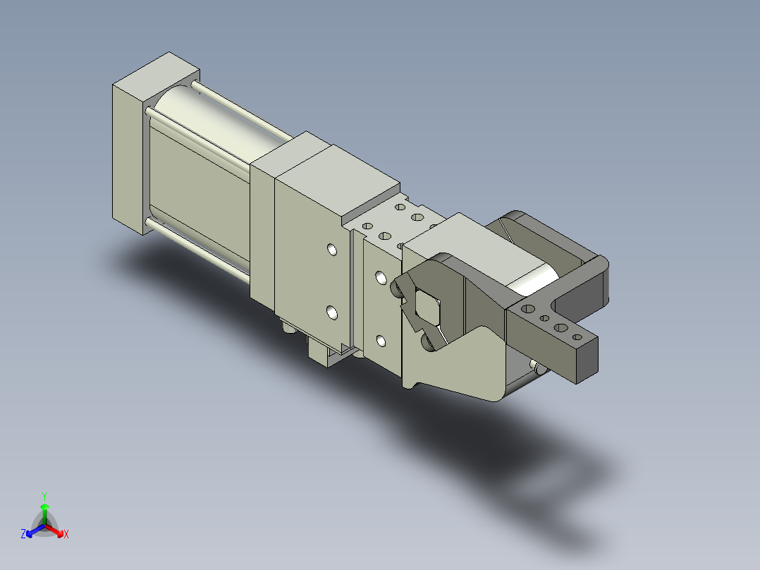 德克斯TUNKERS气缸数模V2 63.1 A12 T12 45~105_GRAD正等轴测图